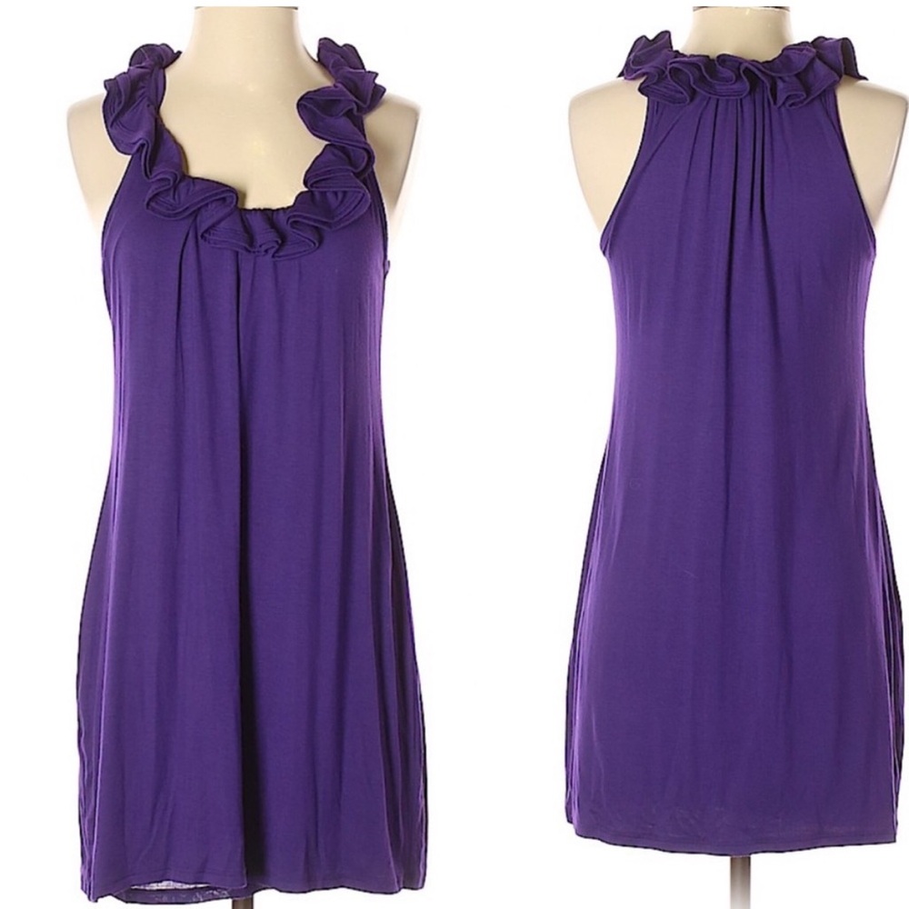 Ruffle collar dress